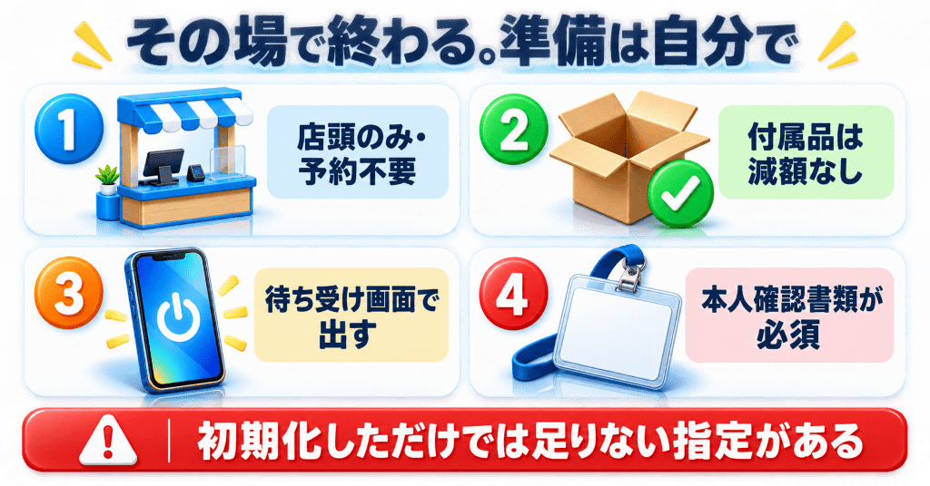 エディオンのiPhone買取の条件と流れの早見表