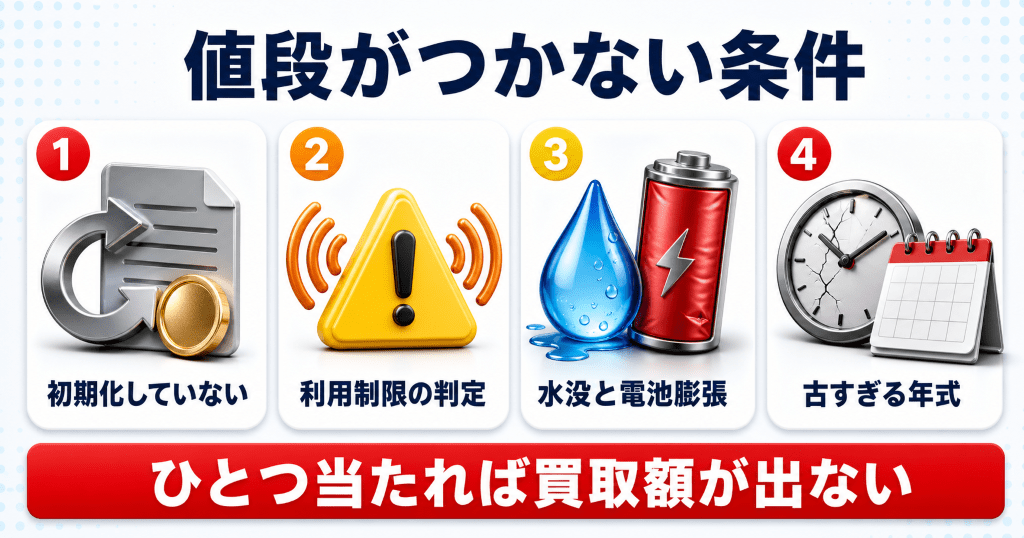 ハードオフで値段がつかないiPhoneの11条件