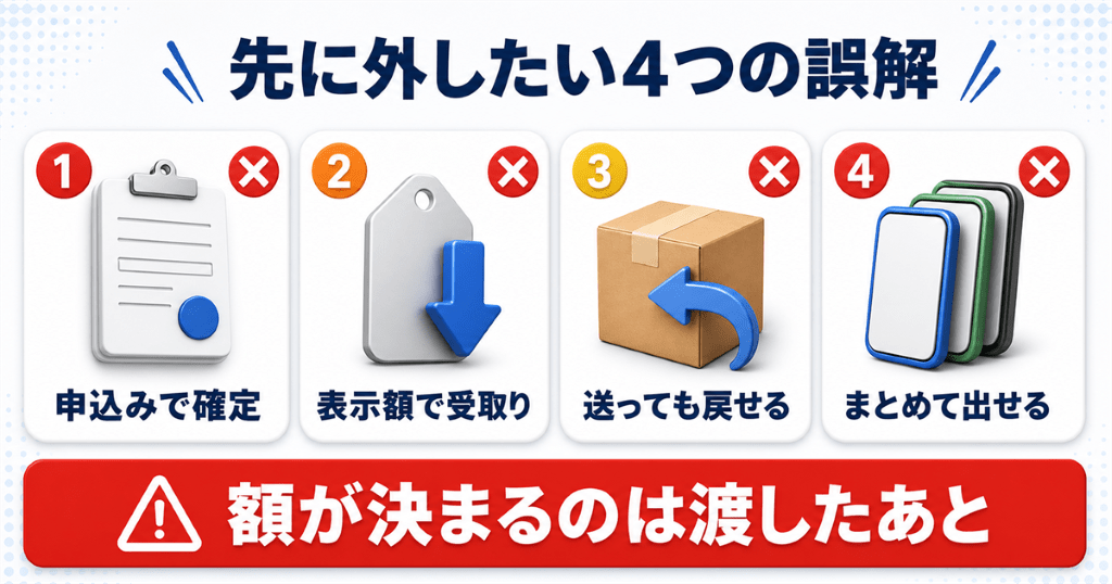 iPhone下取りのやり方を決める前に外したい4つの誤解