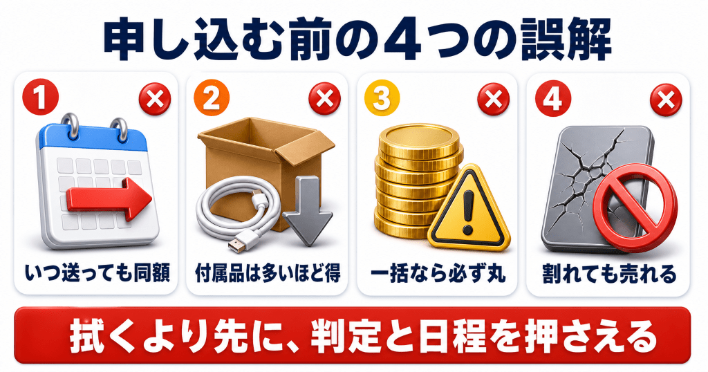 イオシスのiPhone買取に申し込む前に外したい4つの誤解