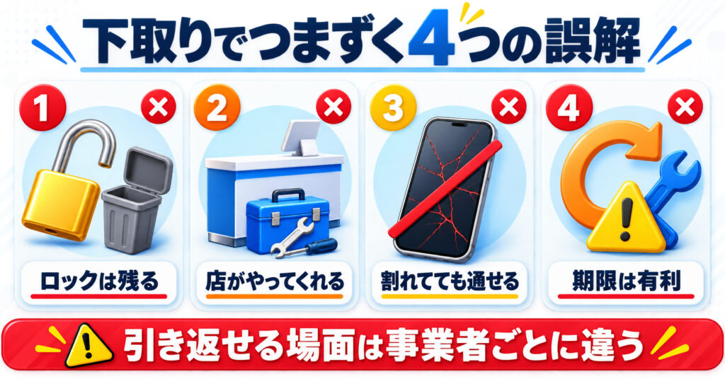 下取りでつまずく4つの誤解