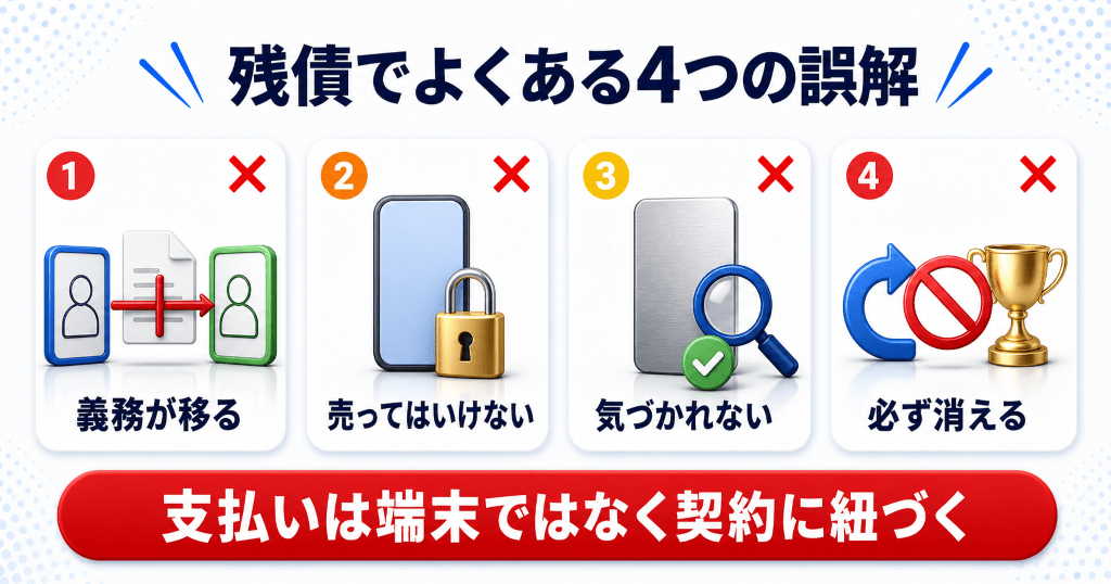 残債ありiPhoneの買取でよくある4つの誤解