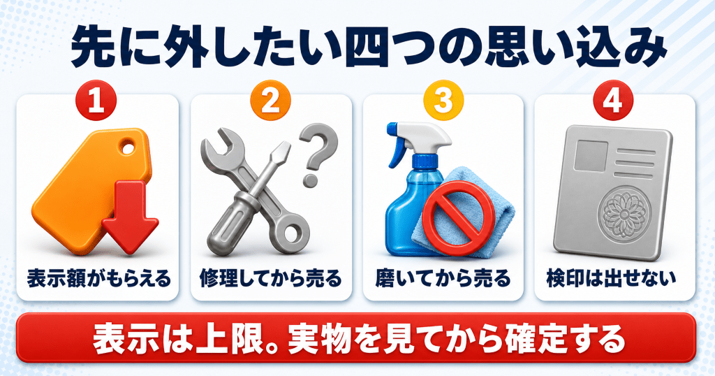 iPhoneの高額買取の表示でよくある4つの誤解