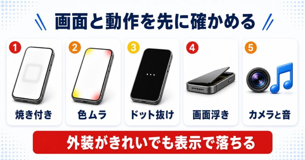 買取店で等級が下がる傷と機能面の確認項目