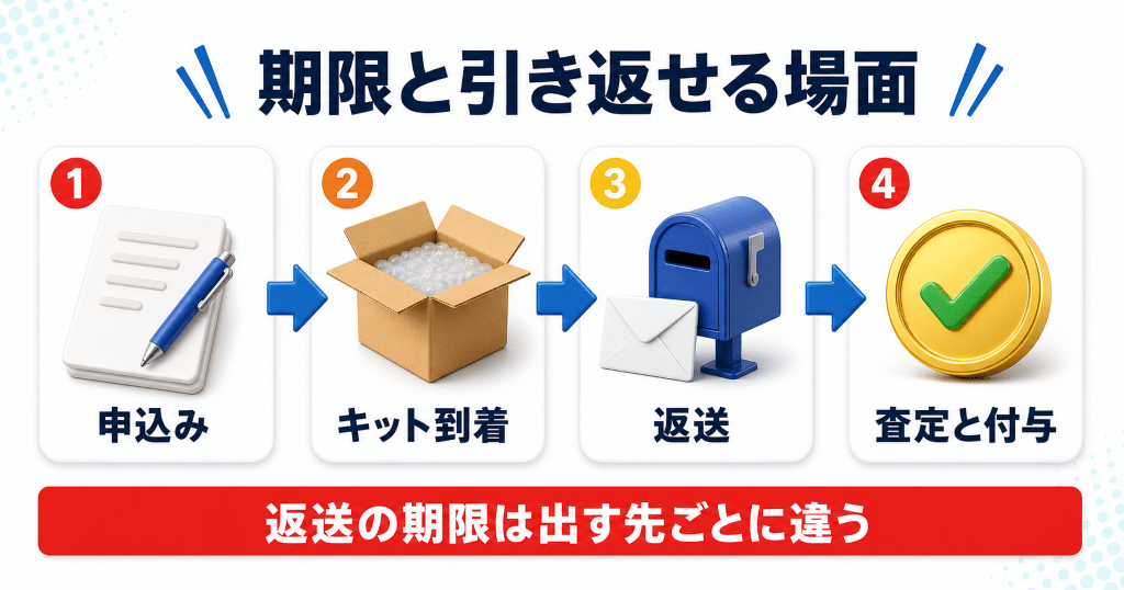 額が確定するまでの期限と引き返せる場面