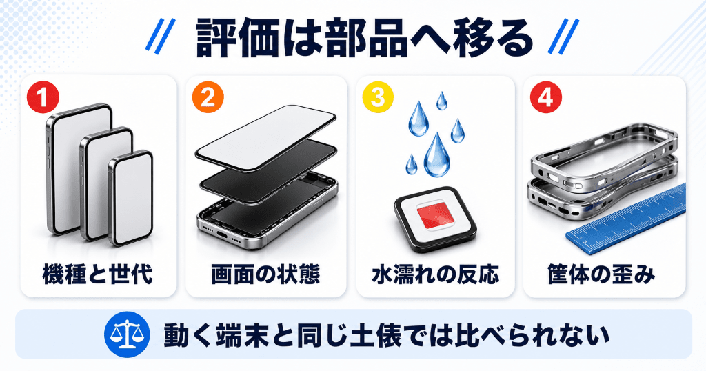 電源が入らないiPhoneはどう評価されるか