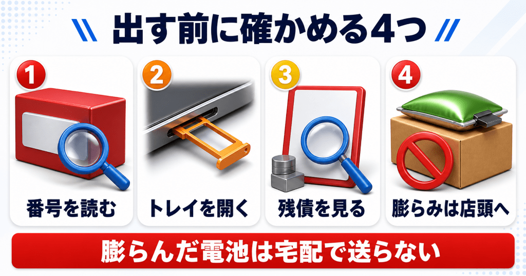 電源がつかないiPhoneを出す前に確かめておくこと