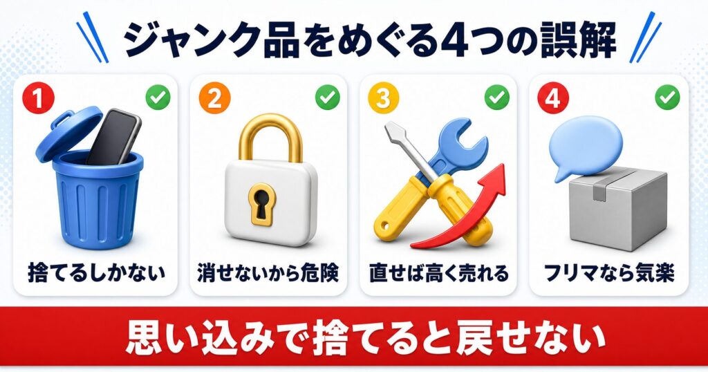 ジャンク品をめぐる4つの誤解