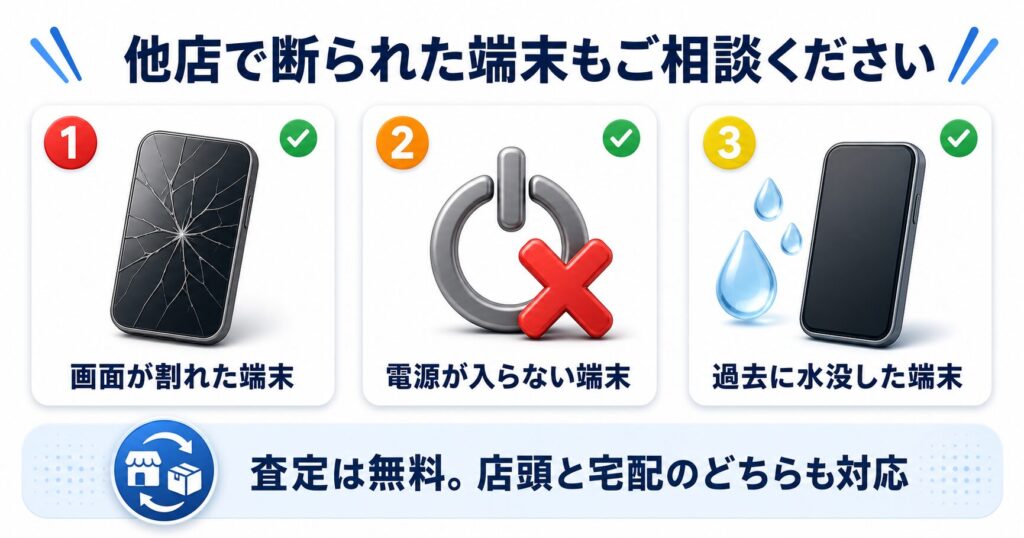 ジャンク品の買取査定ならリンクサス買取