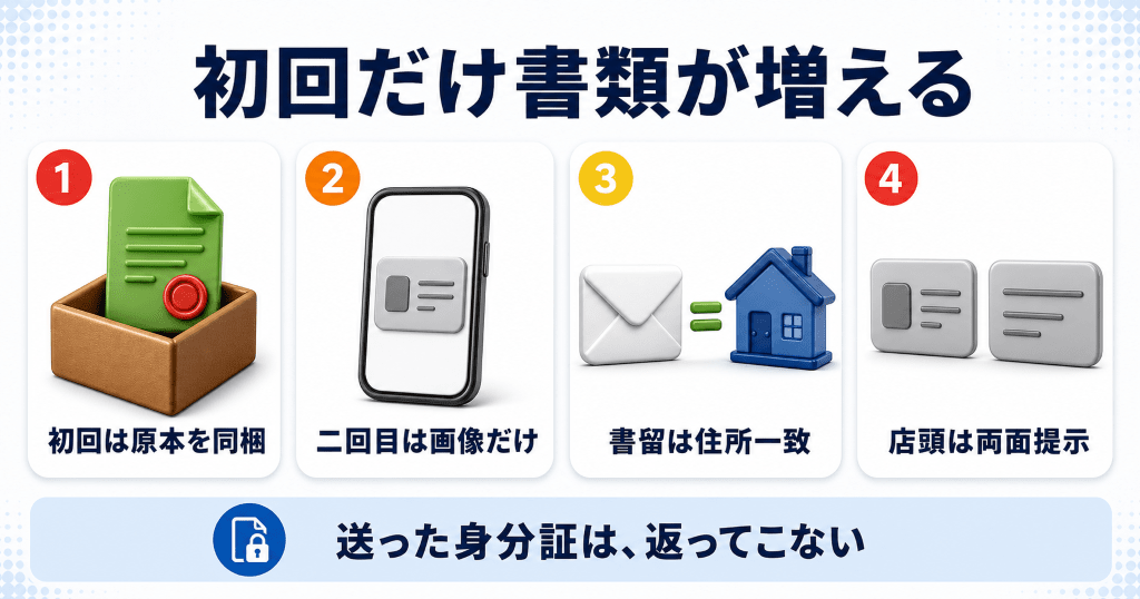 ケータイゴッド買取は送金方法で本人確認書類が変わる