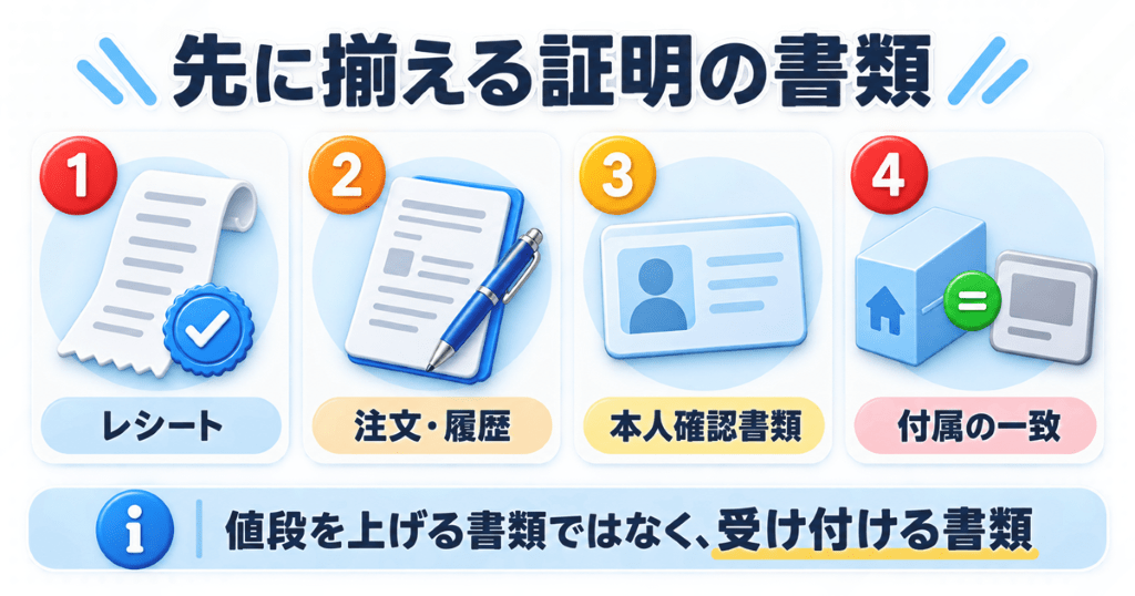 新品iPhoneの買取で用意しておく購入の証明
