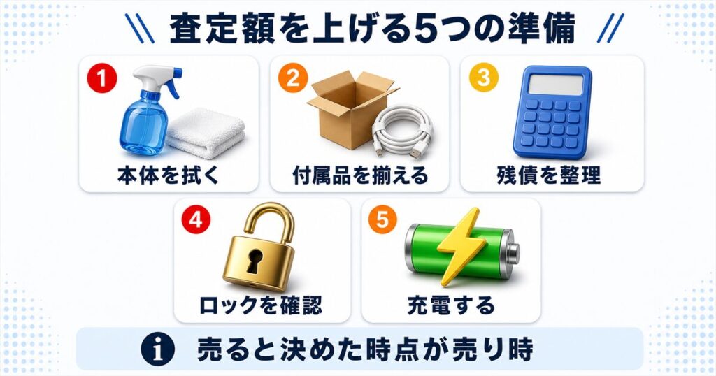 スマホの査定額を上げる準備と売るタイミング