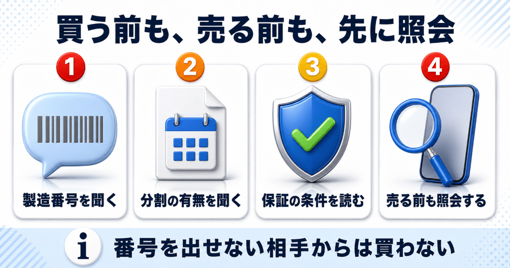 赤ロムの買取可否と赤ロムを掴まないための確認