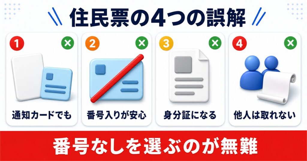 住民票をめぐる4つの誤解