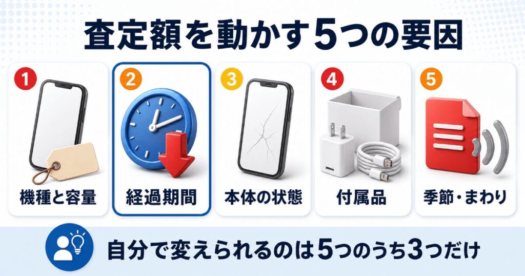 スマホの査定額を動かす5つの要因
