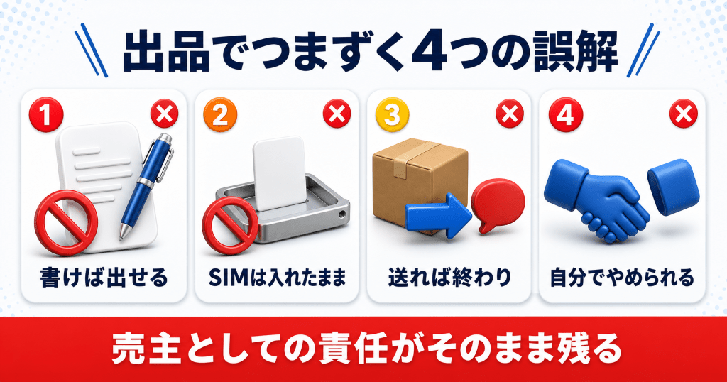 メルカリ出品でつまずく4つの誤解