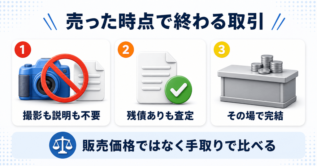 手間と揉め事を避けたいならリンクサス買取