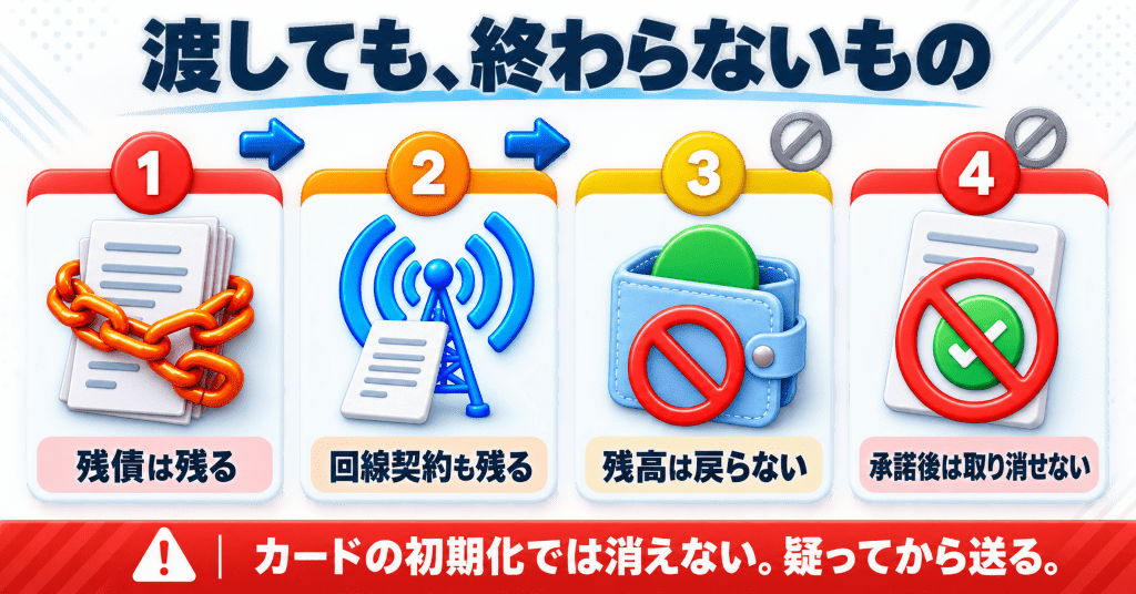 スマホを売却したあとに残るものと残らないものの整理