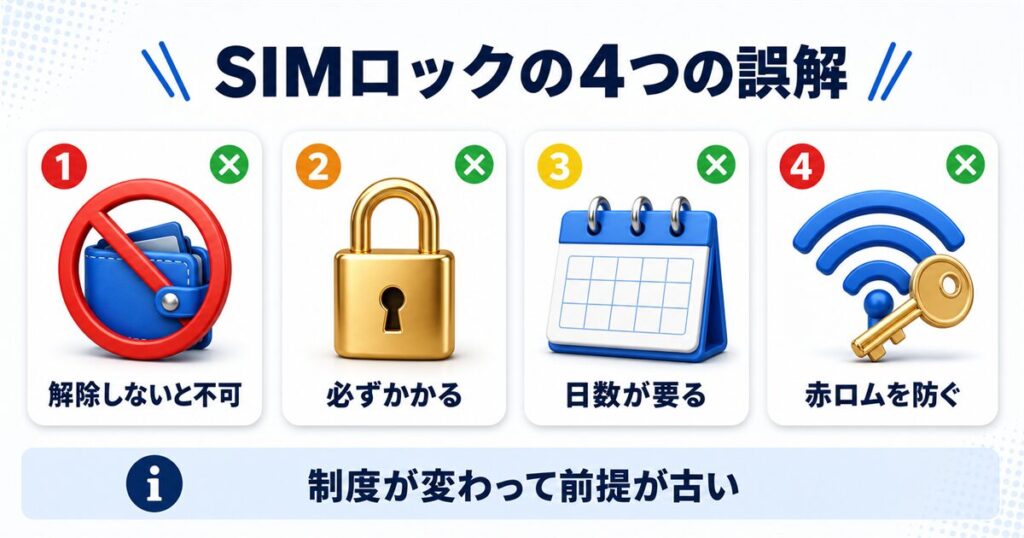 SIMロックをめぐる4つの誤解