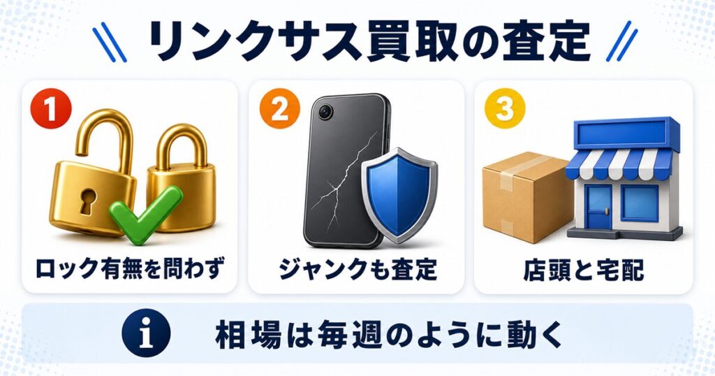 スマホの買取査定ならリンクサス買取