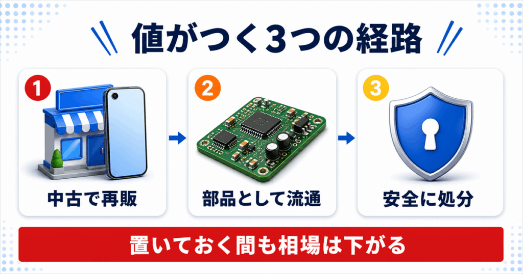 古いスマホでも値がつく理由