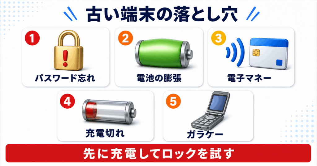 古い端末を売るときの落とし穴5つ