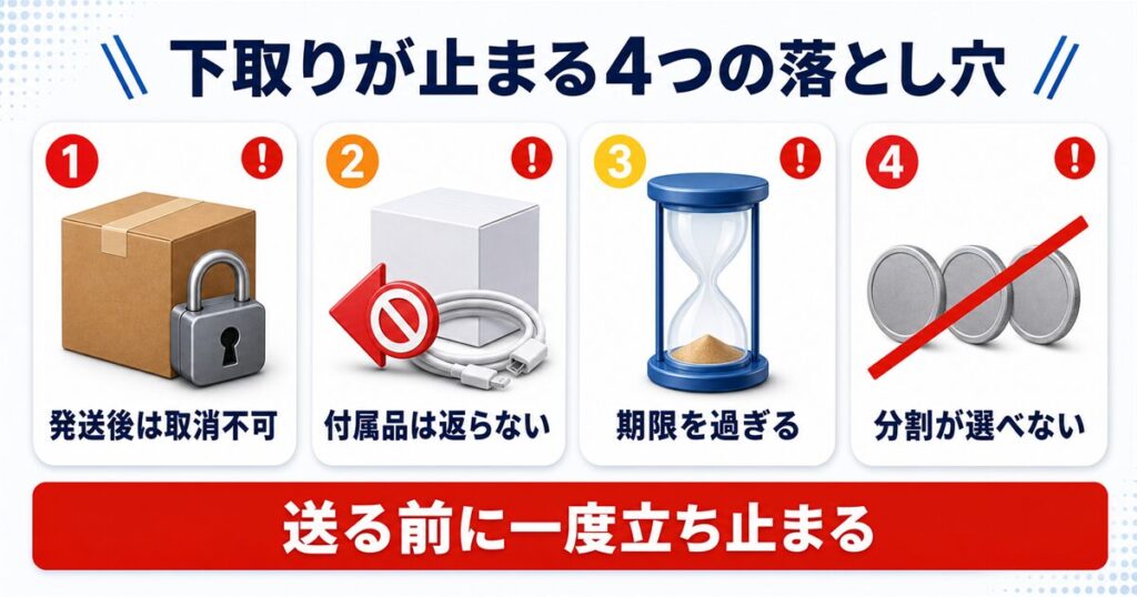 Apple Trade Inで下取りが止まる4つの落とし穴