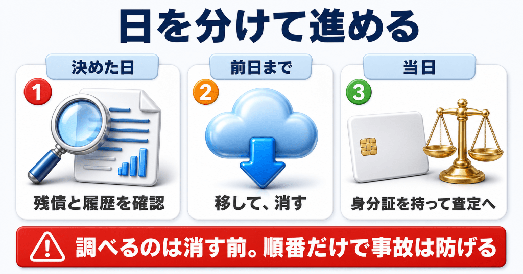 iPhoneを売ると決めてから入金までにすることの早見表