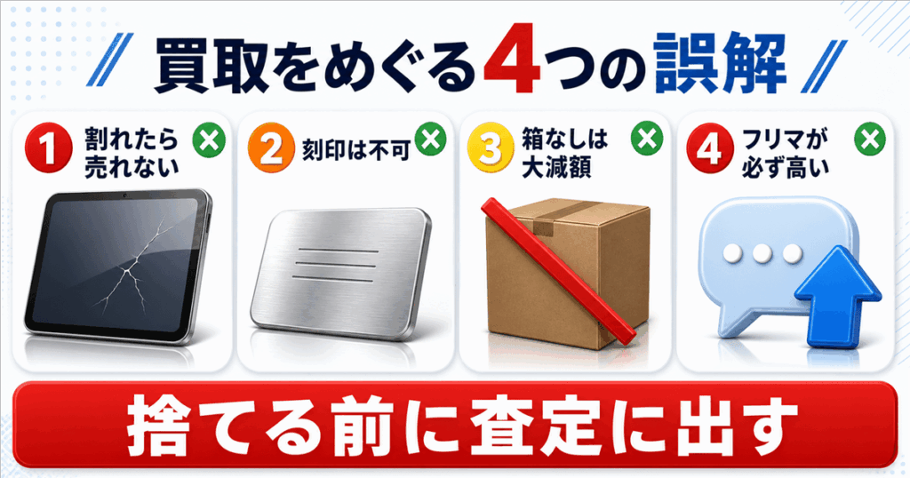 iPad買取をめぐる4つの誤解