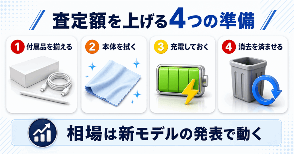 iPadの査定額を上げる4つの準備