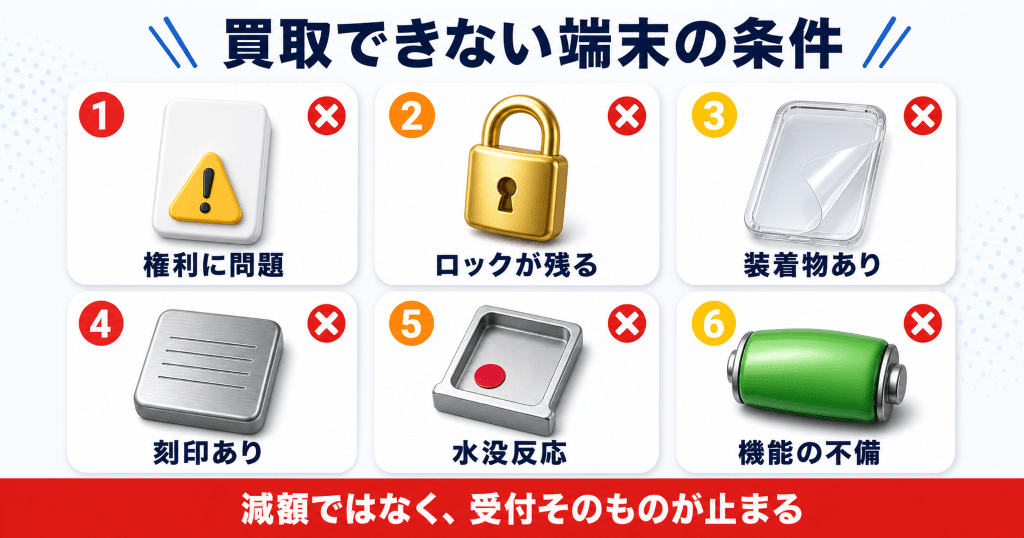 ヤマダデンキで買取できない端末の条件