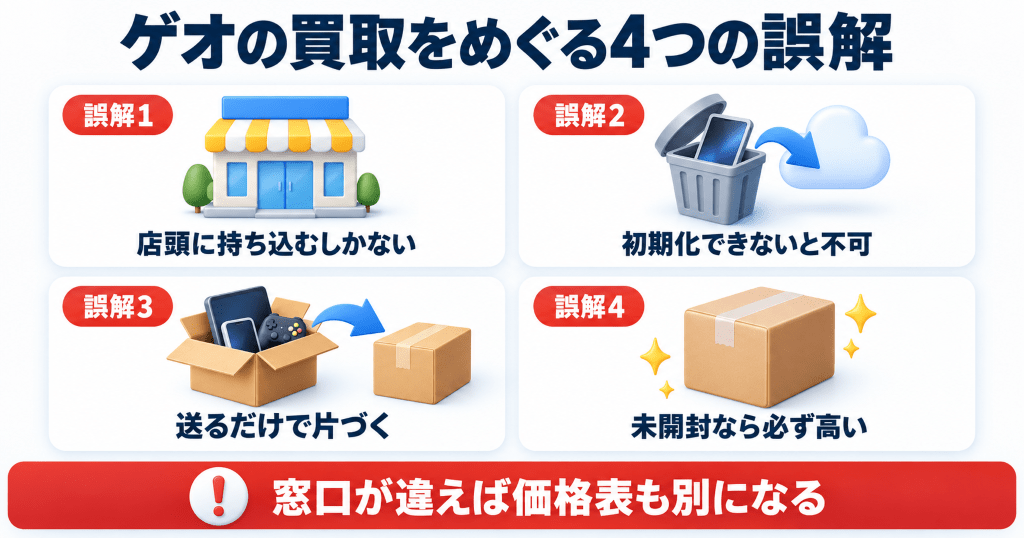 ゲオの壊れたiPhone買取でよくある4つの誤解と実際の扱い