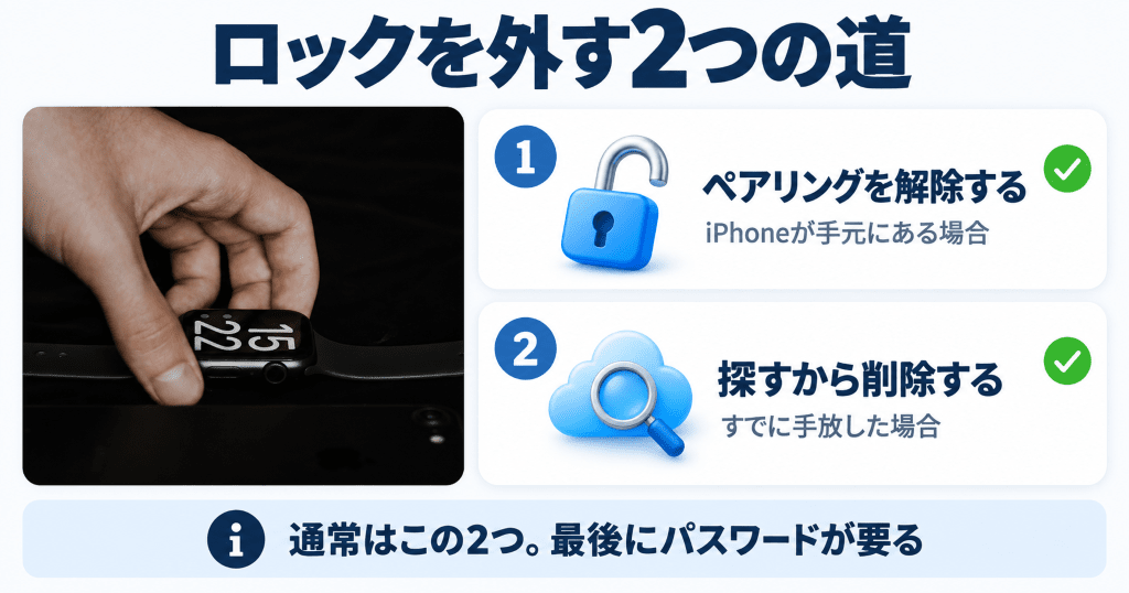 Apple Watchのアクティベーションロックを外す2つの方法