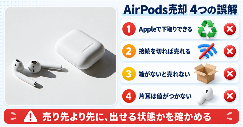 AirPodsの売り先選びでよくある4つの誤解