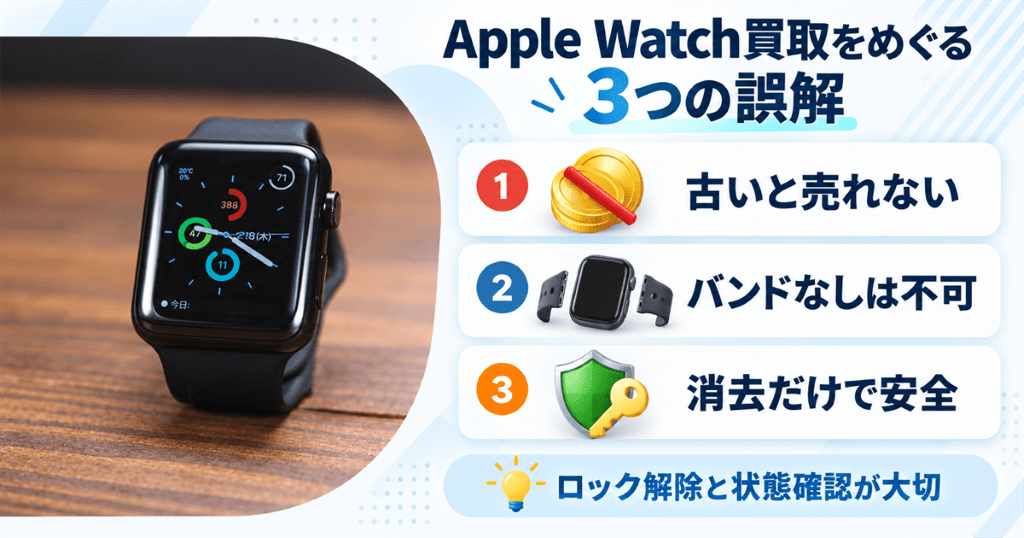 アップルウォッチを売るときによくある4つの誤解