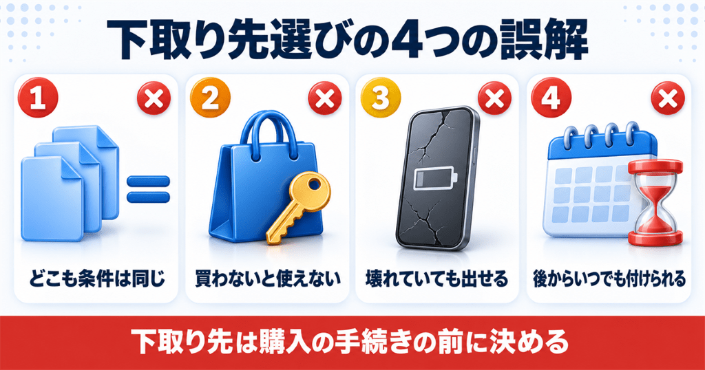 iPhoneの下取り先を選ぶときによくある4つの誤解