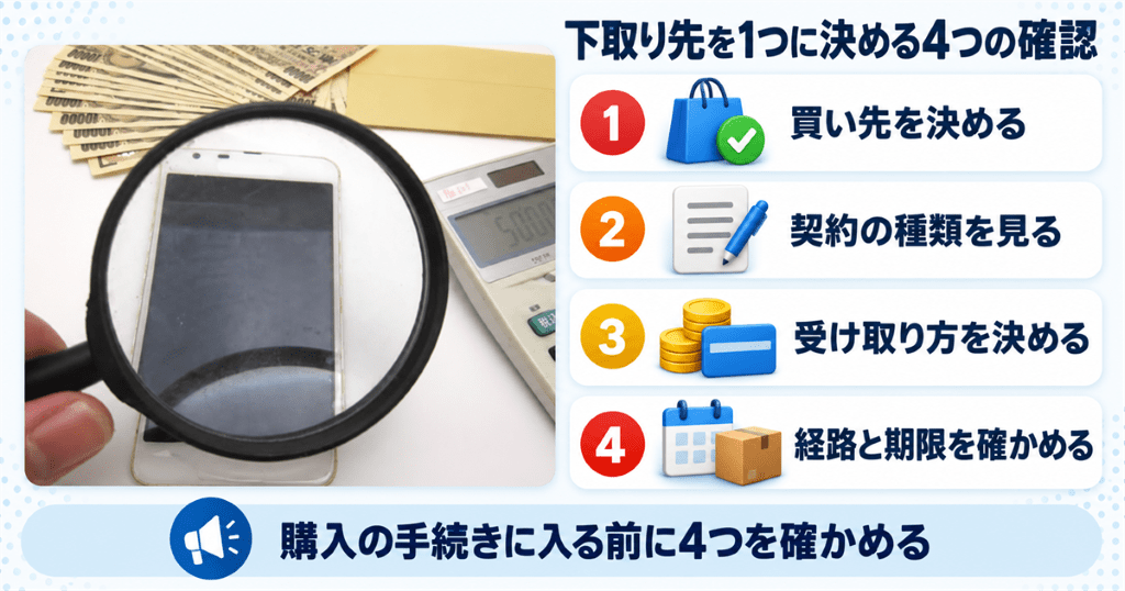 iPhoneの下取り先を1つに決めるための4つの確認