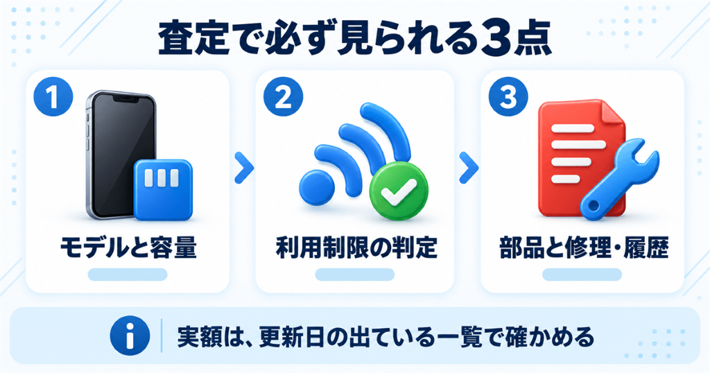 リンクサス買取でiPhoneの査定を申し込むイメージ