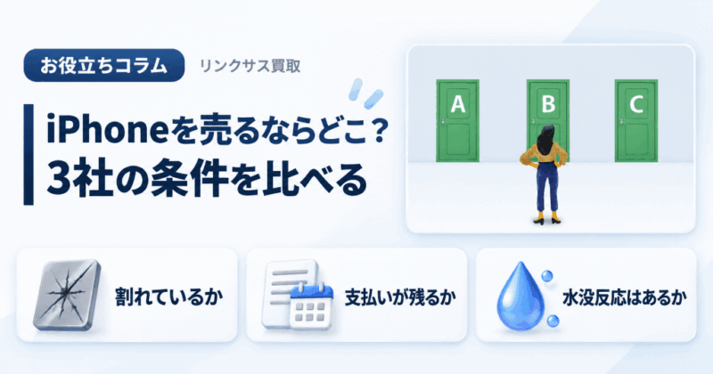 iPhoneを売るなどっち?ゲオ・ブックオフ・ハードオフの査定基準比較