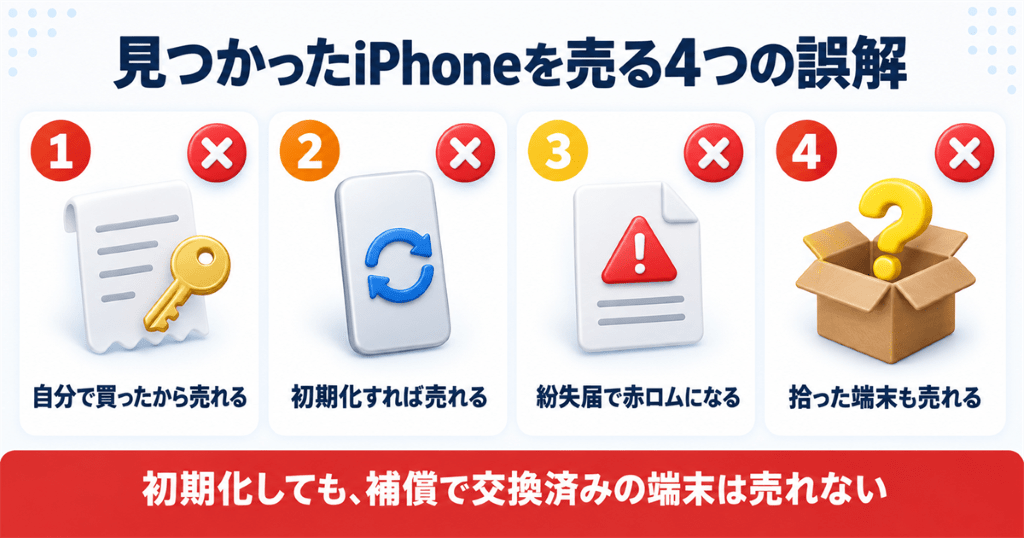 紛失したiPhoneが見つかったときに売ることをめぐる4つの誤解
