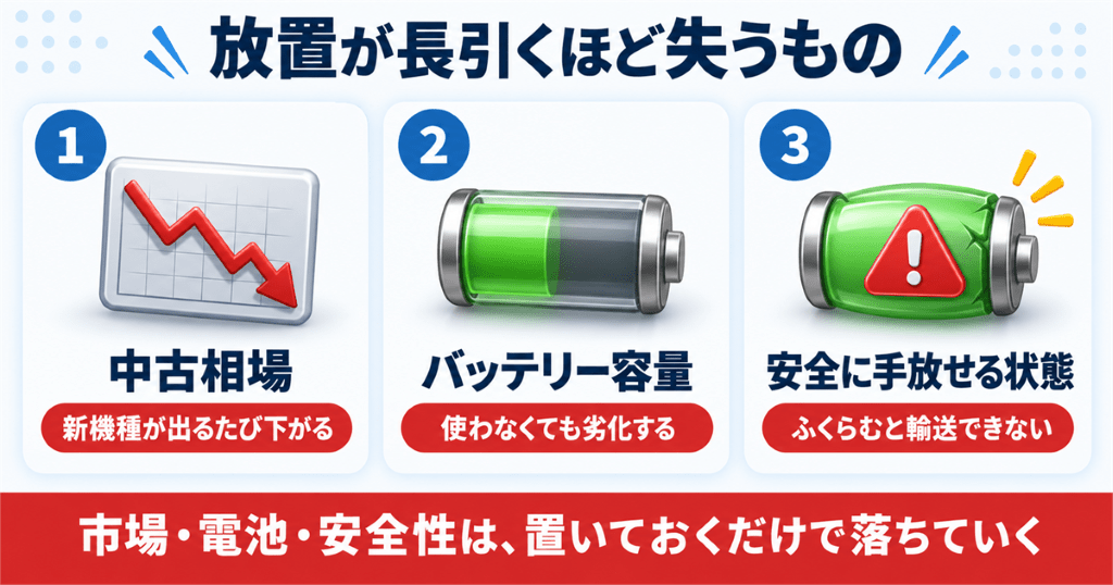 使わなくなったスマホを放置すると失う3つのもの