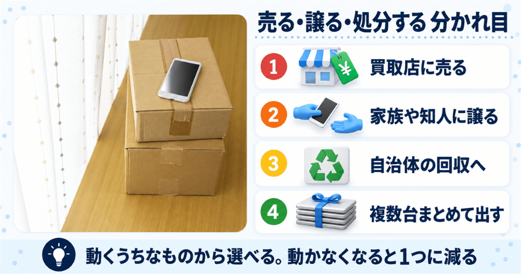 使わなくなったスマホを売る・譲る・処分するの分かれ目と売却の流れ