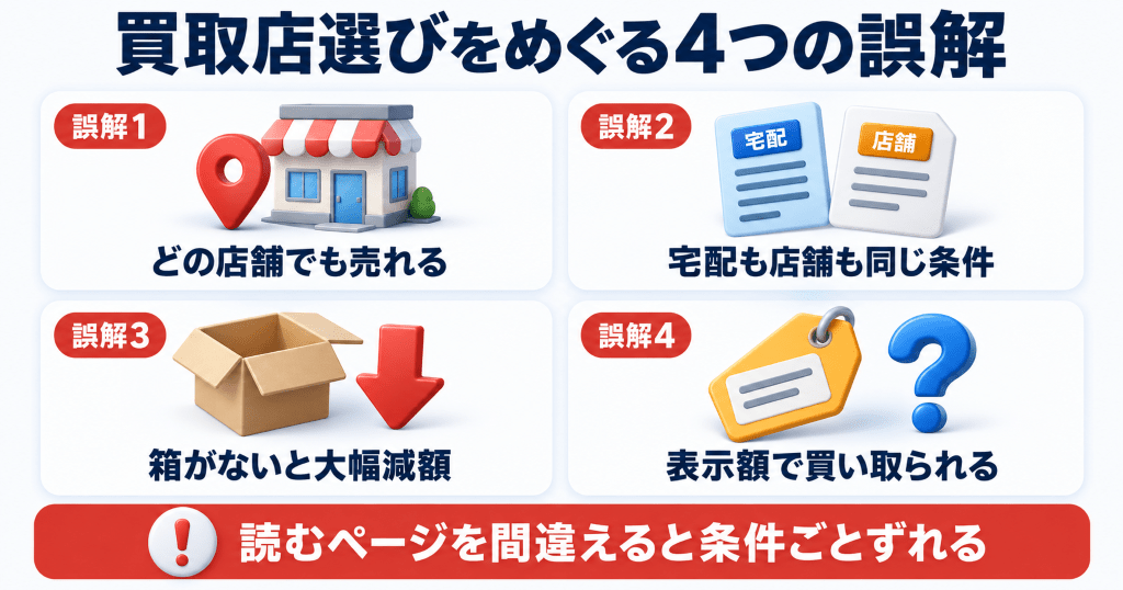 スマホ買取店選びでよくある4つの誤解と実際の扱い