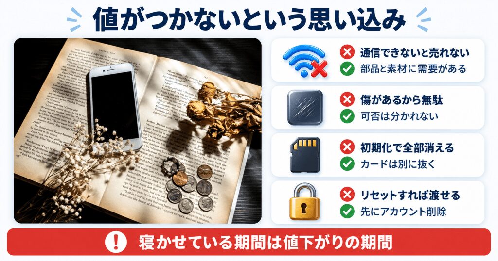 古いスマホは値がつかないという4つの誤解