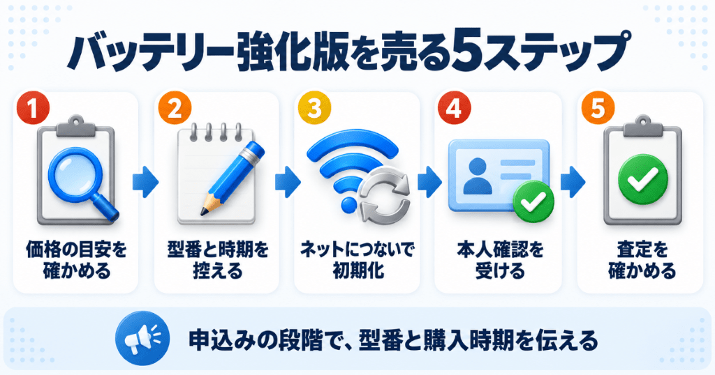 Nintendo Switchバッテリー強化版を買取に出すまでの流れ