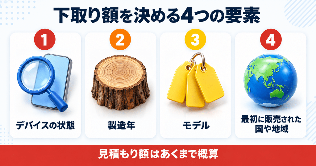 Apple下取りで下取り額を左右する4つの要素