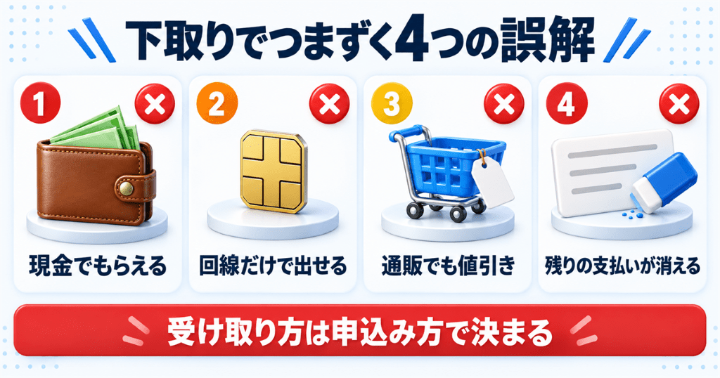 UQモバイルの下取りでよくある4つの誤解
