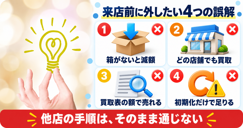 エディオンにiPhoneを持ち込む前に外したい4つの誤解