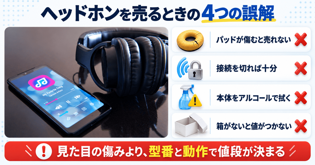 ヘッドホンを売るときにありがちな4つの誤解