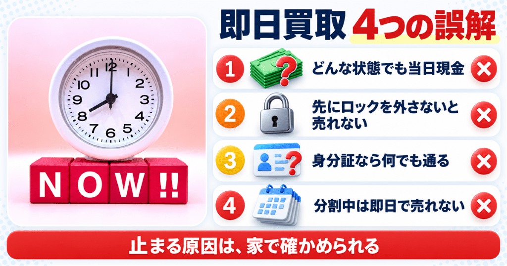 iPhoneを即日で現金化するときにありがちな4つの誤解